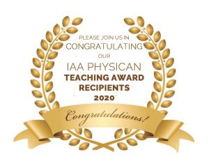 Congratuations-IAA-Physicians-receiving-2020-Teaching-Awards