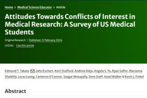 New research - A survey of US medical students